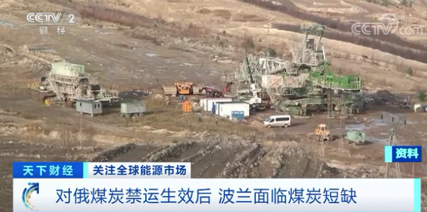 波兰民众排队买煤炭