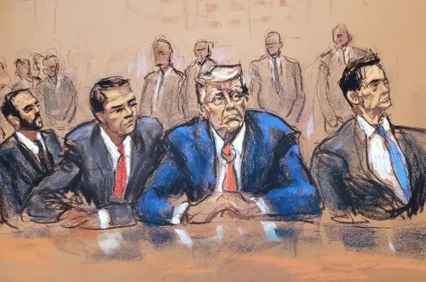 特朗普曾被法官的一个用词激怒，当庭流露出明显不快的神情